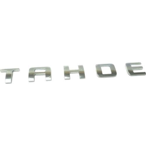 For Chevrolet Tahoe Side Aluminum 3D Letter Name Emblem Decals