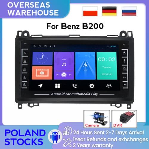 Android BT Car Radio Multimedia Player GPS Navigation for Mercedes Sprinter W906 Benz B200 A B Class W169 W245 Viano Vito W63