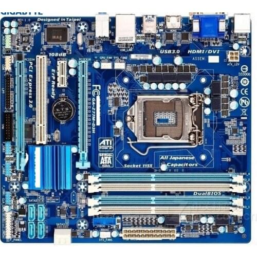 Gigabyte GA-Z77M-D3H USED original motherboard LGA 1155 DDR3 Z77M-D3H boards Micro-ATX Z77 Desktop PC