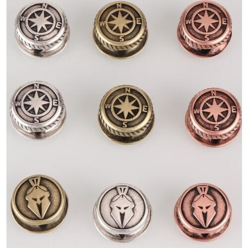 Paracord Beads for Jewelry Making Supplies Copper Sparta Beads Needlework Diy Bracelet Accessories 20mm Findings Wholesale