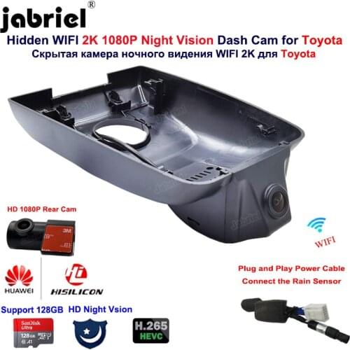 For Toyota Highlander XU50 for Toyota Highlander XLE LE 2018 2019 2020 2021 for Toyota Kluger 2K Hisilicon Car Dvr Dash Camera