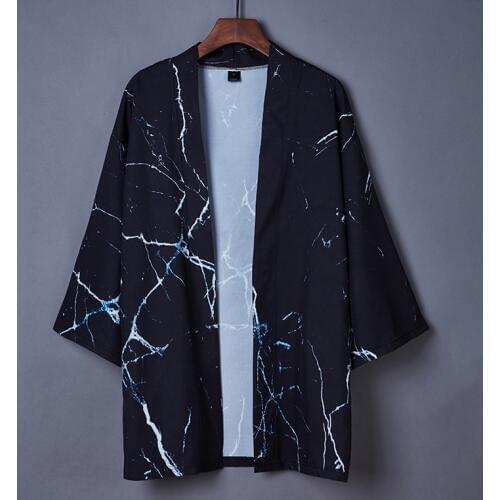 2020 New Fashion Spring Summer Black Coat Japanese Kimono Cardigan Kimono Female Haori For Woman Man Loose Thin Outer Garment