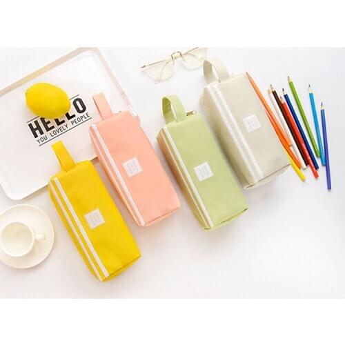 Girls Cute Pencil Case Pen Storage Bag 2 Compartments Makeup Coin Purse for Women New Arrival
