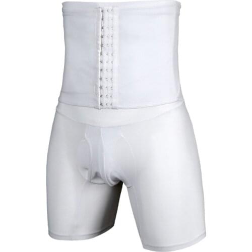 Men Shapewear Slimming Shorts Adjustable Waist Trainer Shaper Panties Mesh Breathable Bengkung Lelaki