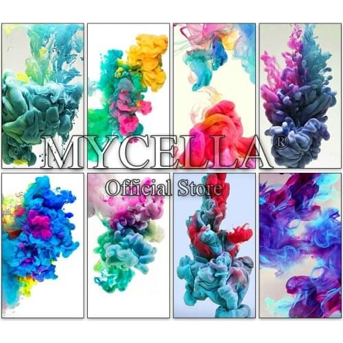 Full Square Diamond Painting Kit Colored smoke 5D DIY Diamond Embroidery Mosaic Love Decorations Home New diamond paint gift