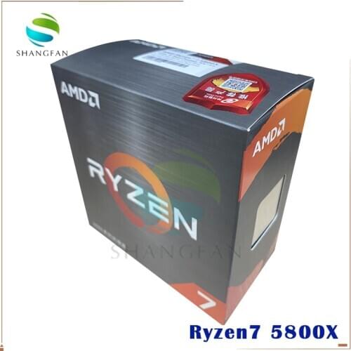 NEW AMD Ryzen 7 5800X R7 5800X 3.8 GHz Eight-Core sixteen-Thread 105W CPU Processor L3=32M 100-000000063 Socket AM4 no fan