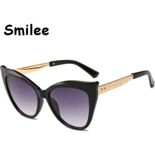 Luxury designer purple cat eye sunglasses 2020 colored vintage cateye oversized glasses Colorful Eyewear For Female Occhiali