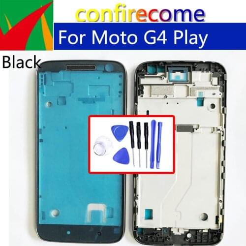 For Motorola Moto G4 Play XT1601 XT1604 XT1607 XT1609 G4Play Front Housing LCD Display Frame Replacement