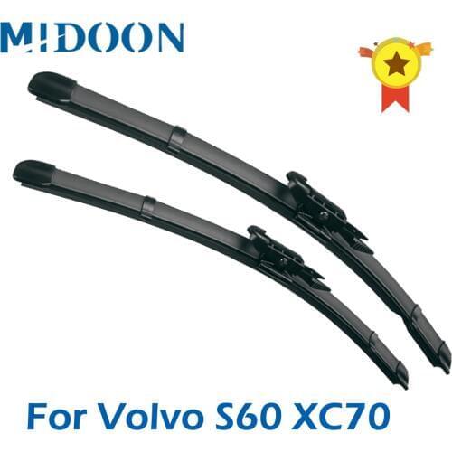MIDOON Wiper LHD Front Wiper Blades For Volvo S60 XC70 V70 S80 XC90 Windshield Windscreen Front Window 24"+22"