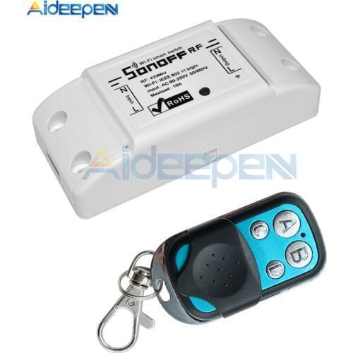 Sonoff RF WiFi Smart Switch 10A 2200W 433Mhz RF Receiver Intelligent Remote Wireless Control For Smart Home Wifi Switch