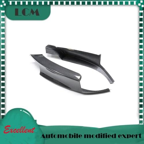 Add on Type Gloss Black Dry Carbon Fiber Front Bumper Lip Splitter Body Kit for-BMW 3 Series F30 F35 320i 325i Sedan 2012-2018