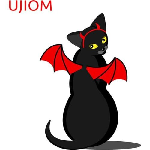 UJIOM Cat Living Room Decoration Bedroom Accessories Wall Stickers Home Office Room Decor Decorative Decals Waterproof
