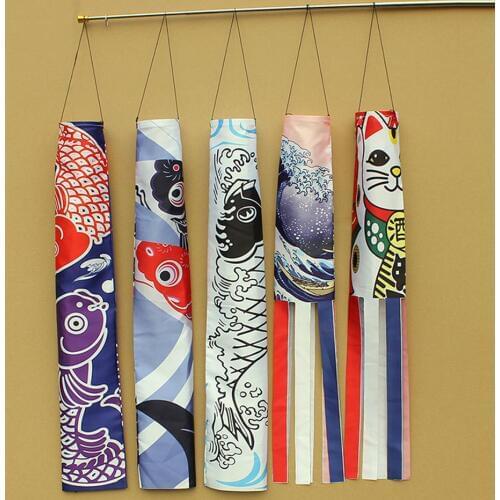 Japanese Korean Restaurant Decoration Flag Carp Streamer Windsock Fish Flag Kite Restaurant Decor