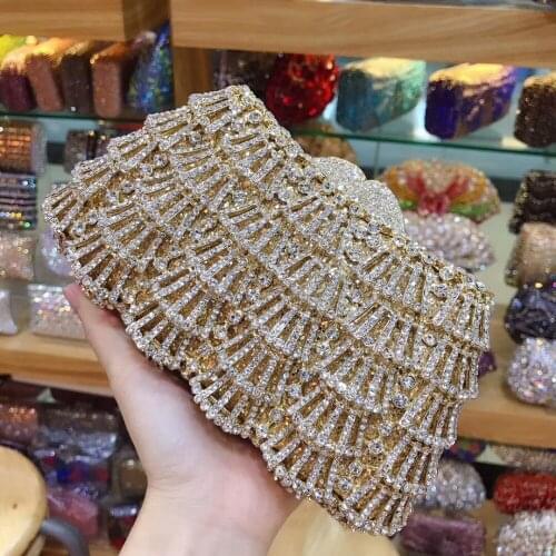 Female Evening Clutch Bags Diamond-Studded Evening Bag With Chain Shoulder Bag Womens Handbags Wallets Evening Bag For Wedding