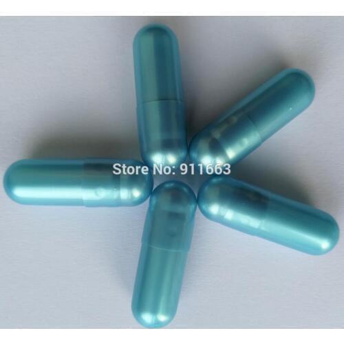 00# 2,000pcs! Pearl Sky Blue Colored Empty Capsule!Hard gelatin empty capsule 00!(joined or seperated empty capsules available!)