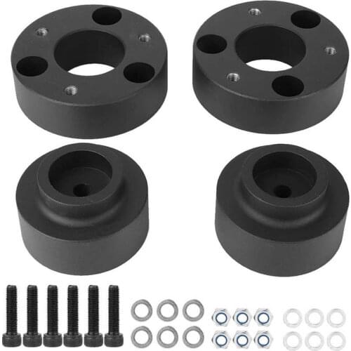 Leveling Lift Kit Leveling Strut Spacer 4pcs Aluminum Lift Leveling Kit Fits for Dodge RAM 1500 4WD 2009-2018 Front Rear Lift