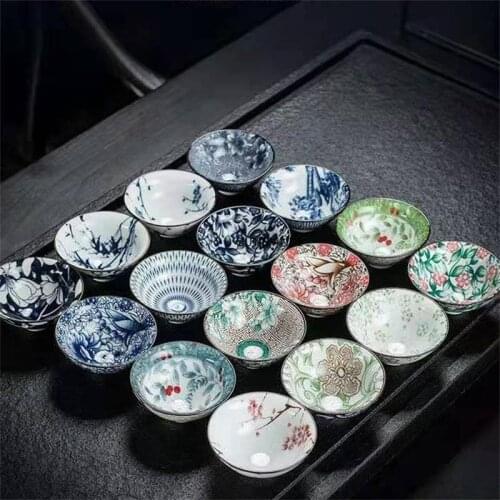 70ml Traditional Chinese style tea cup China Blue and white porcelain ceramic cups tea set bowl