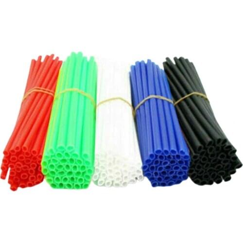 72Pcs Spoke Covers Universal Easy Installation Plastic Motorcycle Spoke Skins for Mountain Bike