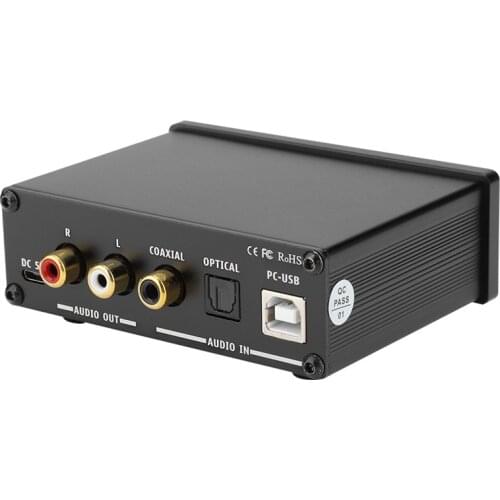 Ac-Q3 Pro Dac Decoding Digital Audio Decoder Headphone Amplifier Amp USB Dac Decoded 24Bit 192Khz for 3.5mm Headphones