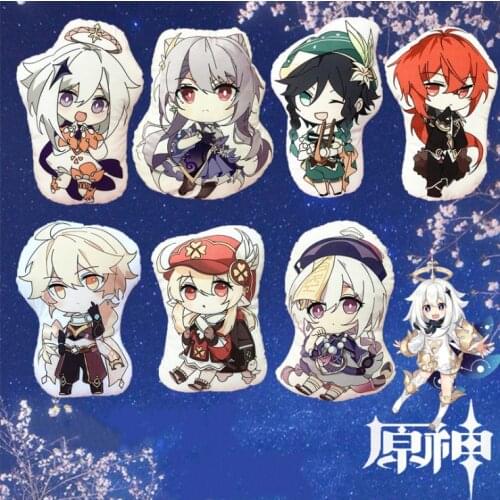 Anime Game Genshin Impact plush toy Klee Paimon Klee Diluc Throw Pillow doll cosplay gift