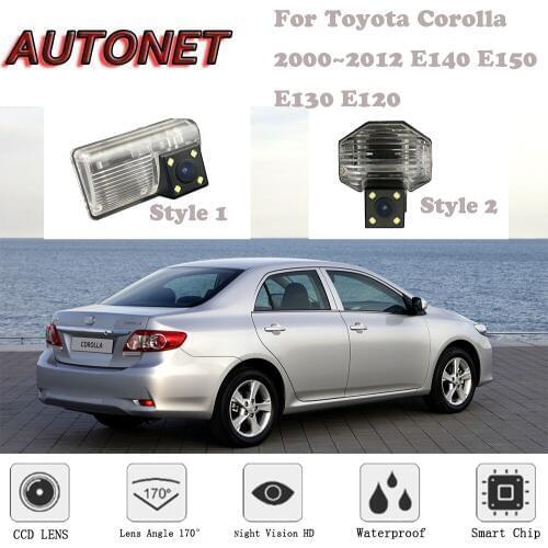 AUTONET Rear View camera For Toyota Corolla 2000~2012 E140 E150 E130 E120 /CCD/Night Vision/license plate camera