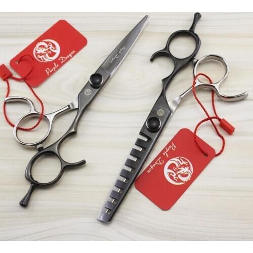 FAST Shipping New design 5.5 inch hair scissors Japan steel 440c hairdressing cutting thinning scissors with leather cas