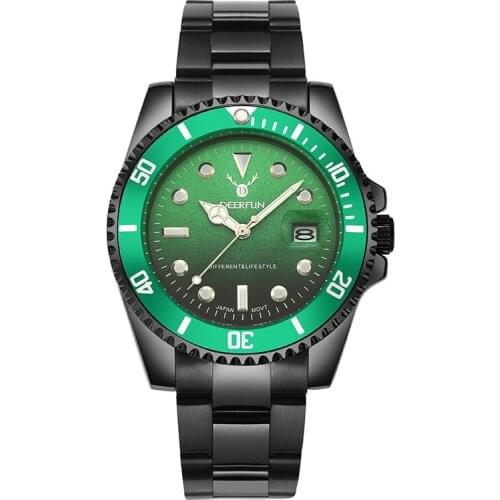 Men watch business Deerfun brand luxury Water ghost fashion male Relogio Masculino calendar waterproof quartz wristwatch