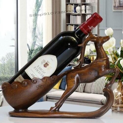 Shelf Decoration Red Wine Newlyweds Deer Wine Driving Dining Table Household White Wine New Chinese Style Red Wine Shelf Wine Dr