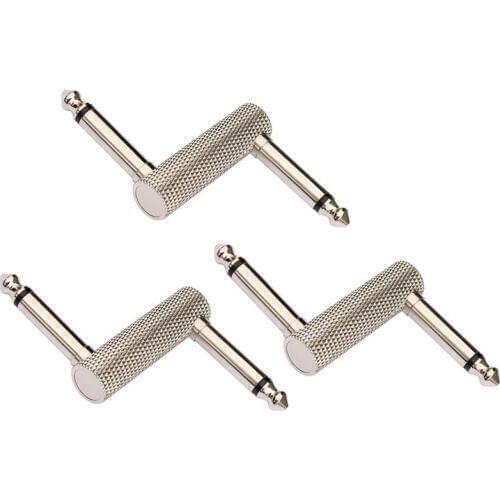 FLG-14 6.35mm Audio Adapter Musical Instrument Plug Double Head Metal Patch Guitar Pedal Connector Accessories