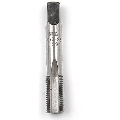 G1/8 -28 HSS NPT Taper Pipe Tap 3/8"-18 TPI Mayitr American Standard High Speed Steel Thread Tap For Maintenance Repair Work