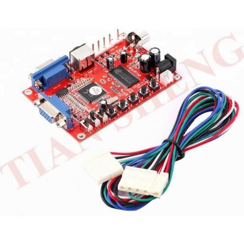 1pc GBS-8100 VGA to CGA/CVBS/S-VIDEO Converter Arcade Game Video Converter Board for CRT LCD PDP Monitor High Definition
