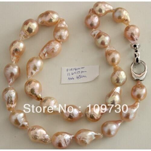 17MM BEAUTIFUL JAPANESE KASUMI PEARL NECKLACE 45CM