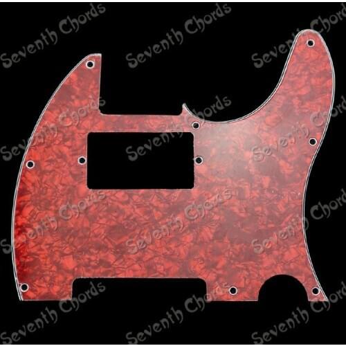 Red Pearl 3-Ply Electric Guitar Pickguard Anti-Scratch Plate Pick guard for Guitar,Double coil Pickup Monting Hole