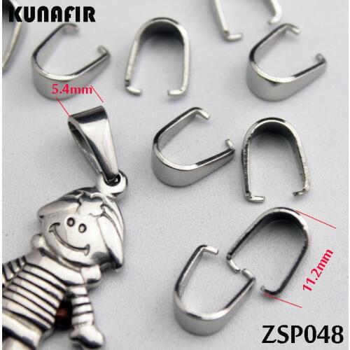 300pcs thick crisscross teeth 5.4mm stainless steel hook pandent pendants necklace accessories jewelry DIY parts ZSP048