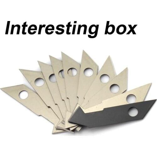 Hook blade (1 box / 10 pieces) engraving knife blade hook blade acrylic plate knife art knife shaped blade