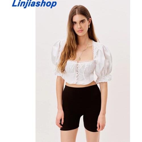Linjiashop White Blouses