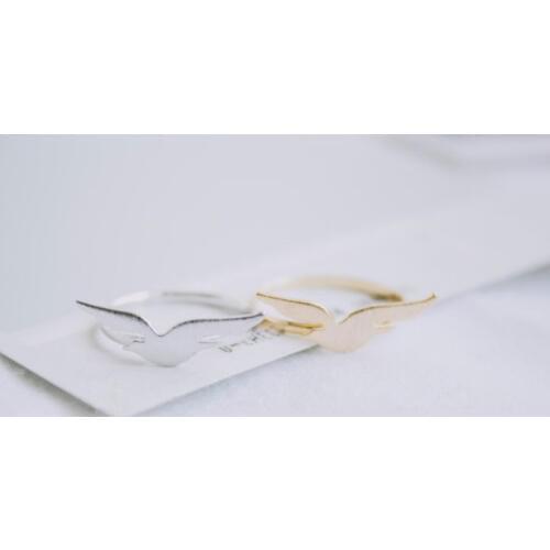 Fashion peace pigeon ring, hand animal copper ring