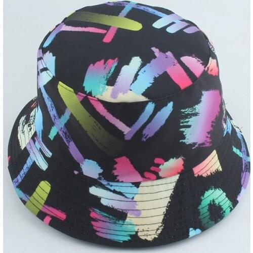 Bucket Hat Men Women Summer Sun Beach UV Protection Hiphop Black Reversible Breathable Holiday Accessory Teenagers Outdoor Cap