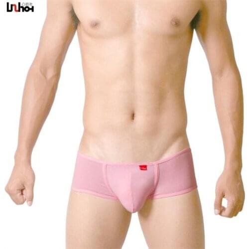 Mens Cotton Boxer Shorts Trunks Sexy U Convex Cock Pouch Panties Underpants Push Up Male Plus Size Underwear Homme Cuecas XL