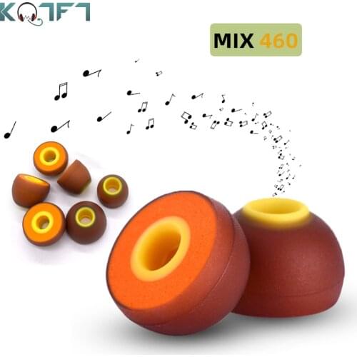 KQTFT Mix460 Silicone Earplug for Sony MDR XB55AP, XB75AP, EX650AP /Jaybird X4, X3, X2, BlueBuds X, Freedom 2, F5 Earbud