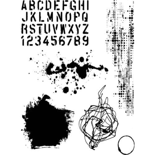 2021 New Background Words Clear Stamps Numbers and Letter Alphabet Scrapbooking For Crafts Card Making no Metal Cutting Dies