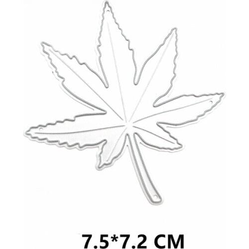 2021 New Maple leaf Cutting Dies DIY Scrapbooking Embossing Paper Photo Frame Stamps Crafts Template Mould Stencils