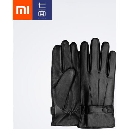 Xiaomi Mijia Qimian Lambskin Touch Screen Gloves Spanish Raw Winter Autumn Thicken Warm unisex for driving,moto,fishing Glove