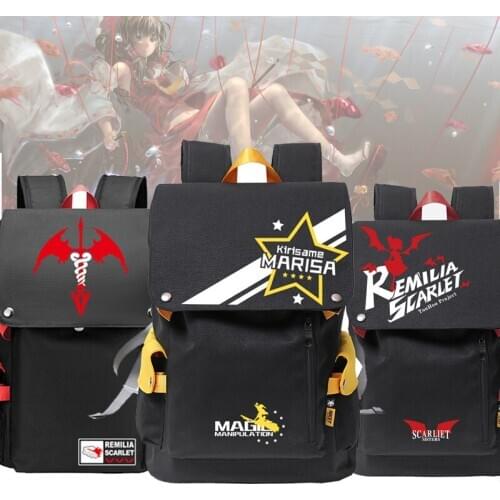 Anime Touhou Project Backpack Cosplay Student Hakurei Reimu Kirisame Marisa Schoolbags travel bags Oxford bags