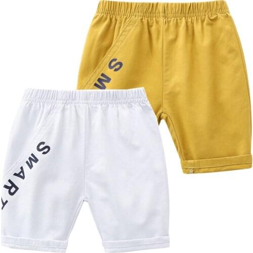 Letters Boys Shorts Knee Length Summer Pant For Kids Toddler Beach Panties Trousers Childrens Clothes Outfit