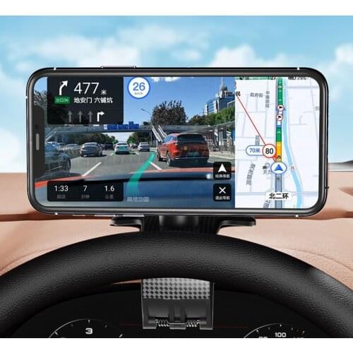 Universal Dashboard Car Phone Holder Easy Clip Mount Stand GPS Display Magnetic Car Holder Support For iPhone12 X Samsung XiaoMi