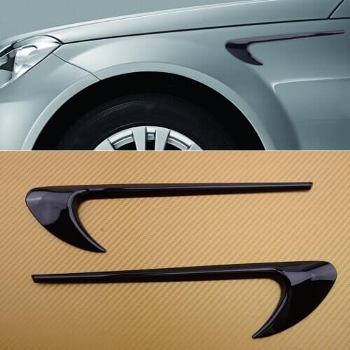 1Pair ABS Black Side Air Vent Fender Decoration Fit for Benz A B C E CLA GLA GLC GLE GLS W205 W204 W212 W213 X253 X156