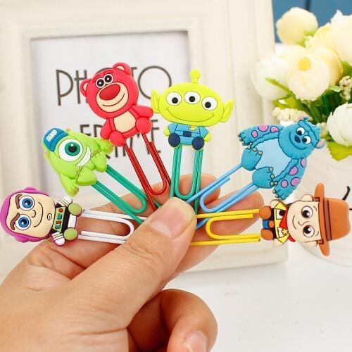 1PC New Cute Cartoon Monster University Paper Clip Bookmark Promotional Gift Stationery School Office Supply Paperclip Bookmarks