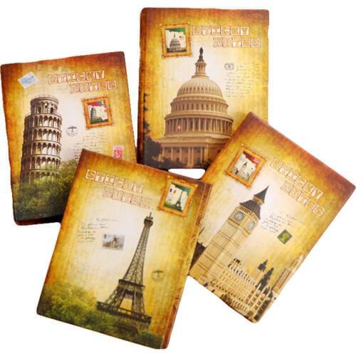 1pcs Retro Creative Mini Eiffel Tower Memo Pad Sticky Notes 4 Colors Random Multifunction Daily Memos Daily Plan Notepad