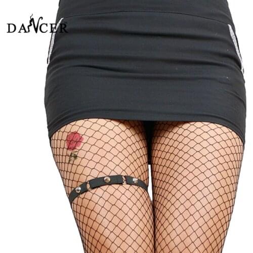 2 pcs handcraft Black sexy Garter belt Thigh tied fetish Gothic Body cage skirt Harness stockings suspenders wedding dress